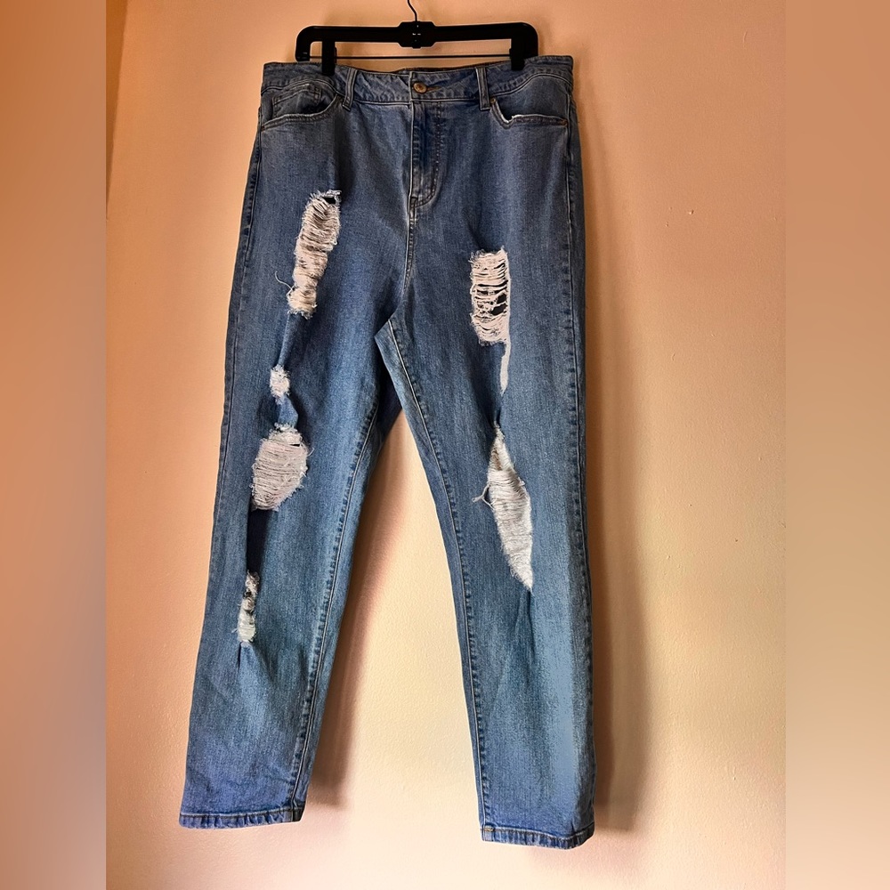 Forever 21 Plus, Size 14, Light Demim Wash